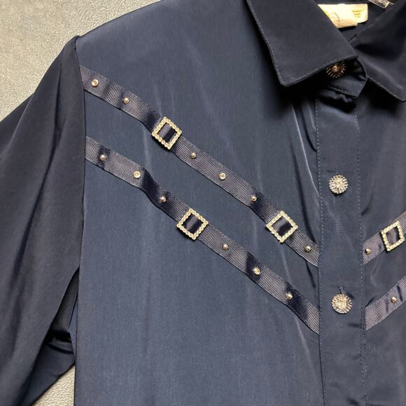 Vintage Rio Shorts Set Outfit Crystal Studded Jewel Cut Womens Medium USA Made - Picture 14 of 16